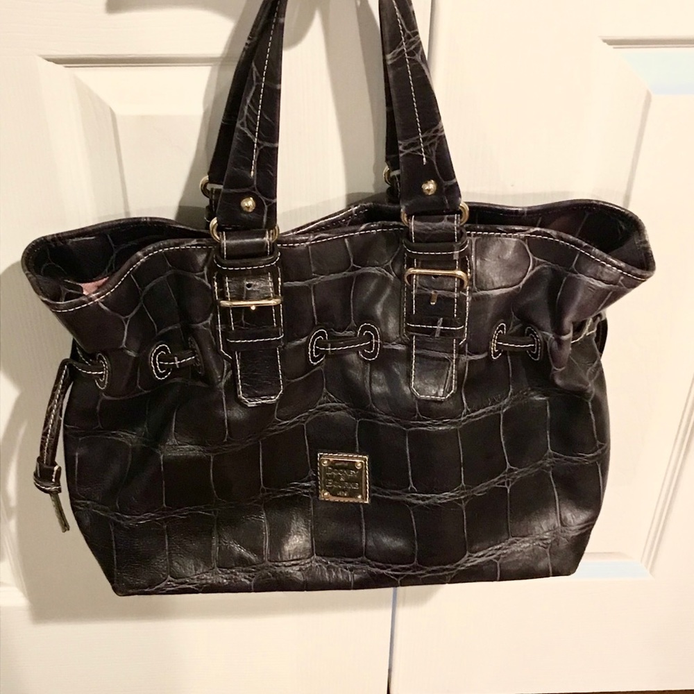 DOONEY + BOURKE Large Leather TOTE Handbag Black